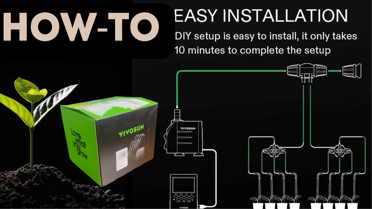 VIVOSUN Drip Irrigation Set-Up