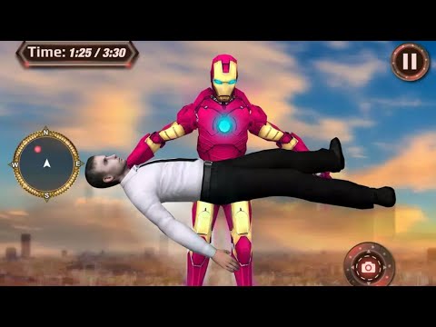 Grand Ninja Super Iron Hero Flying Rescue Mission - The Avengers Iron Man - Android Gameplay HD