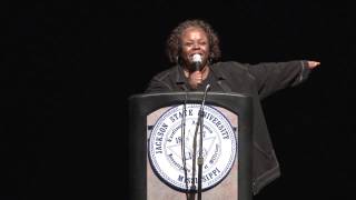 Actress Cassie Davis (from Tyler Perry&#39;s &quot;House of Payne&quot;) speaks at JSU - HILARIOUS!