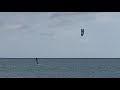 Foiling Kite Surfer Sutton Dublin Ireland 2018