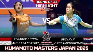 Download lagu MENYALA!! NI Kadek PRATIWI (INA) vs ONGBAMRUNGPHAN (THA)[WS]R 32 | Japan Masters 2025 Badminton mp3