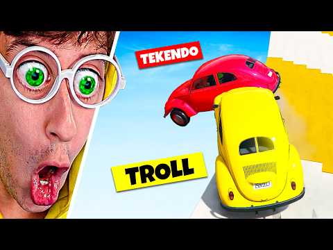 Carrera TROLL vs HERMANO 🤡!! (Mini Rampa 😂 Cara a Cara) - GTA 5 Online TEKENDO