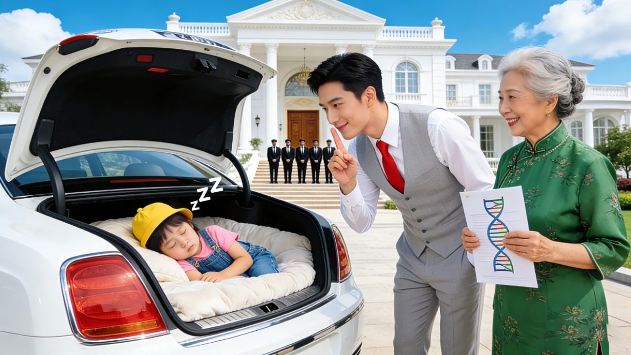 「日本語の吹き替え」皆が社長は不妊だと知っているのに、彼にそっくりな少女が車のトランクで眠っていた… 彼女は誰？ #人気短編ドラマ