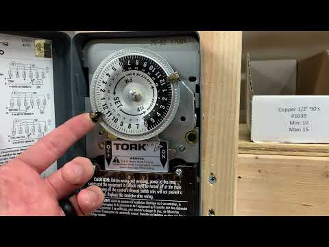 How to set the time on an electric mechanical timer? | Nichols Electric and Plumbing