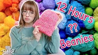 How Many Beanies in ONE Day? | Knitting Challenge