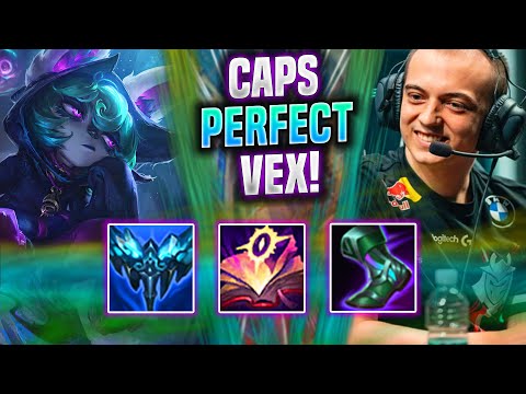 CAPS PERFECT GAME WITH VEX! - G2 Caps Plays Vex Mid vs Xerath! | Season 2022