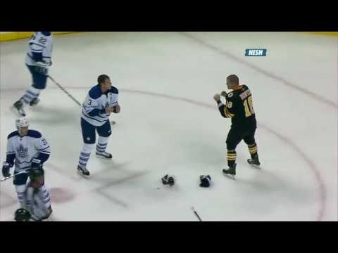 Horton vs Phanuef fight - NHL NESN Feed