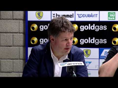 Pressekonferenz nach dem Sieg gegen den THW Kiel