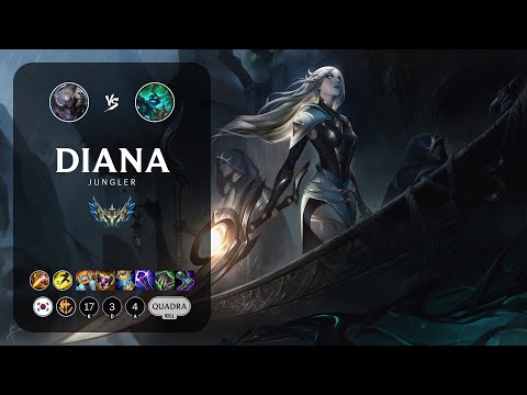 Diana Jungle vs Hecarim - KR Challenger Patch 12.22