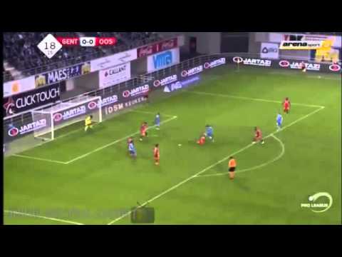 Thomas Matton GOAL   Gent 1 0 Oostende 15 04 2016