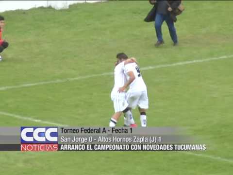 Torneo Federal A   Fecha 1  San Jorge 0   Altos Hornos Zapla J 1