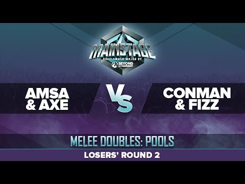 aMSa/Axe vs Conman/Fizz - Losers' Round 2: Melee Doubles Top 16 - Mainstage