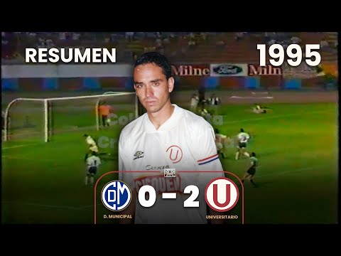 Municipal 0-2 Universitario | Highlights | 1995 | Goals by Roberto Martínez and Germán Carty⚽🎞