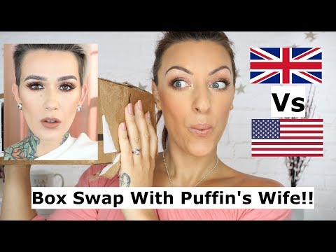 Box Swap With Mel Thompson!! | Trying US makeup and Candy!!