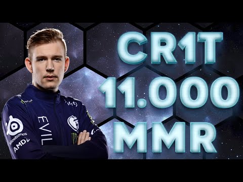Cr1t hitting 11k MMR - 6th player to reach 11.000 MMR in Dota 2 History