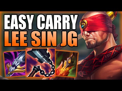 HOW TO PLAY LEE SIN JUNGLE & CARRY THE EASIEST WAY POSSIBLE! - Best Build/Runes S+ League of Legends
