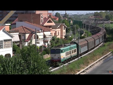 E.655.521 con treno merci a Monterotondo
