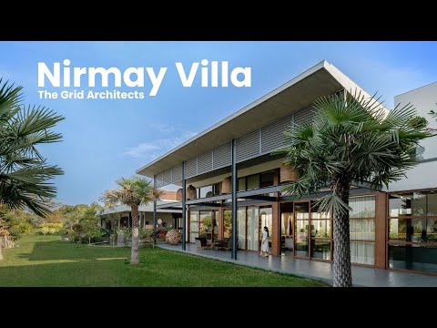 "Serenity in Structure: Nirmay Villa by The Grid Architects"