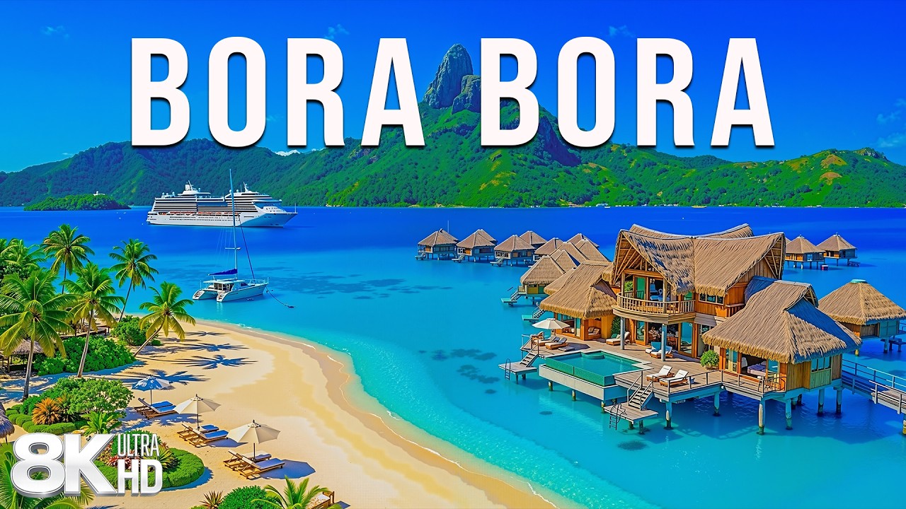 [8K] Bora Bora 2026 🇫🇷 Sun-Kissed Shores, Coral Reefs & Breathtaking Island Views
