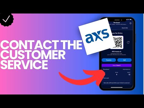 How to contact the customer service in the AXS Tickets app?