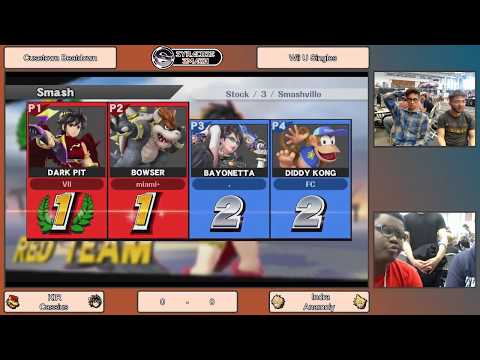 SCC Dom+FC (Bayo+Diddy) vs KiR+Cassius (Dark Pit+Bowser) Wii U Doubles
