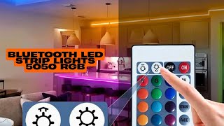 Bluetooth LED Strip Lights 5050 RGB | APP + Remote Control Flexible Light Tape for TV & Room Decor