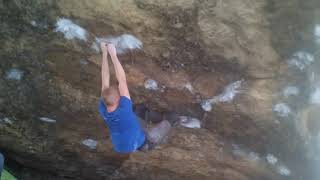 Video thumbnail of Schaedelknacker, 7C+. Bahratal