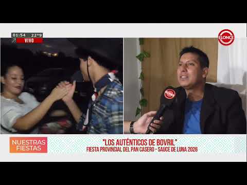 4ta Noche Fiesta Provincial del Pan Casero Sauce de Luna 2026 -Entrevista a Los Auténticos de Bovril