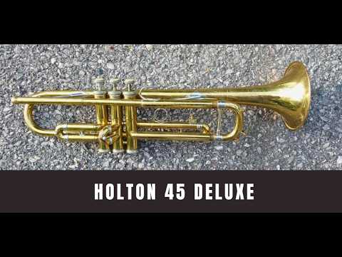 1956 Holton 45 Deluxe Professional Trumpet in Bb NO CASE image 9