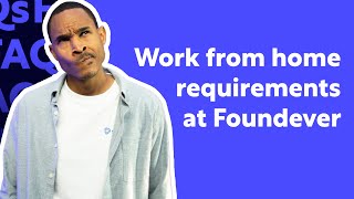 What are Foundever's work from home qualifications