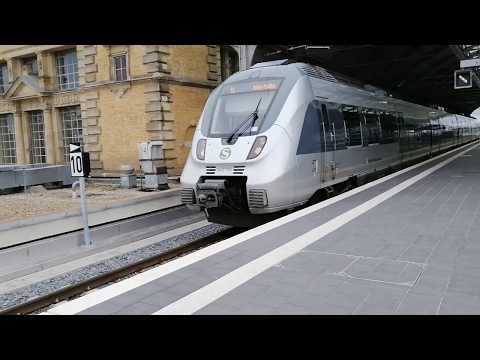 Ausfahrt S3 S-Bahn Mitteldeutschland nach Halle-Trotha in Halle (Saale) Hbf