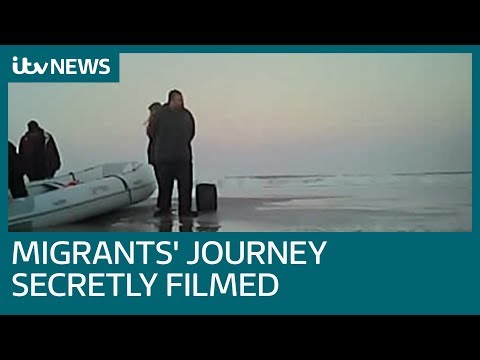 Hidden camera films as nine migrants start journey to Dover | ITV News