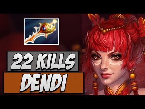 Navi.Dendi Lina 7661 MMR | Dota Gameplay 7.14