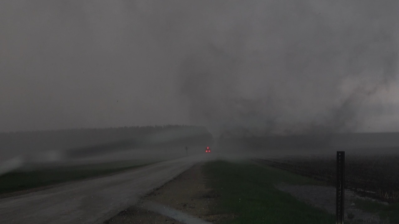 Insane Close Range Tornado Intercept in Rockton, IL - Dominator Takes Direct Hit