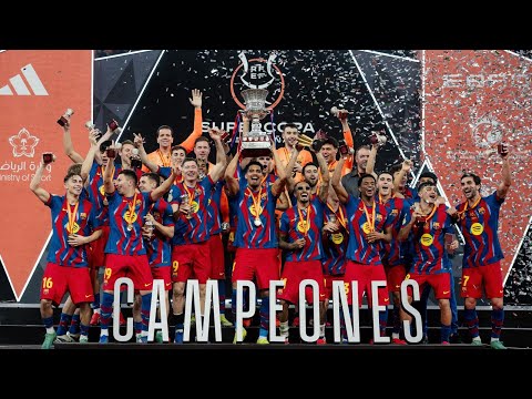 FC BARCELONA SPANISH SUPERCUP 25/26 TROPHY CELEBRATION! 🔵🔴🏆