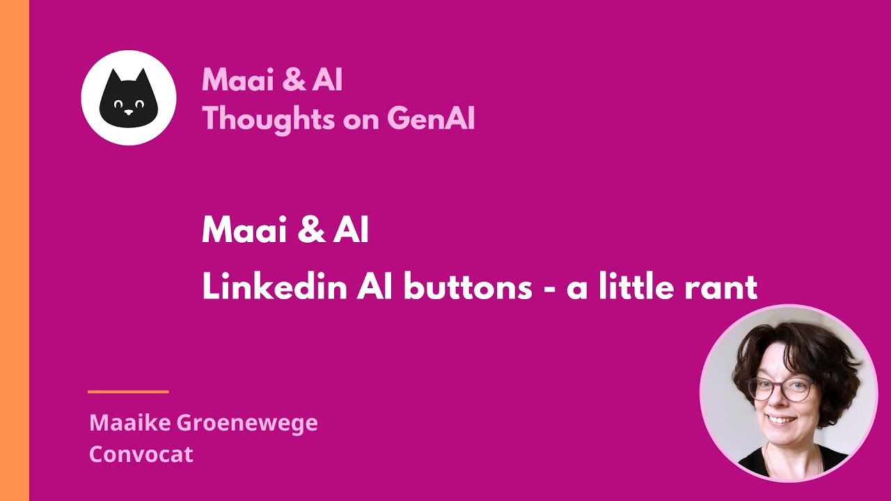 LinkedIn AI buttons: a little rant