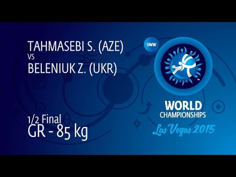 1/2 GR - 85 kg: Z. BELENIUK (UKR) df. S. TAHMASEBI (AZE), 3-1