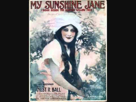 Henry Burr and the Sterling Trio - My Sunshine Jane (Down Beside the Weeping Willow) (1917)
