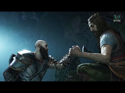 Tyr Saves Kratos and Atreus From Drowning - God of War Ragnarok