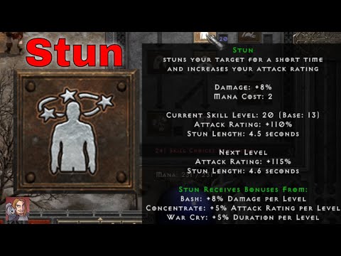 D2R Skills & Abilities - Stun (Barbarian, Combat Skills)