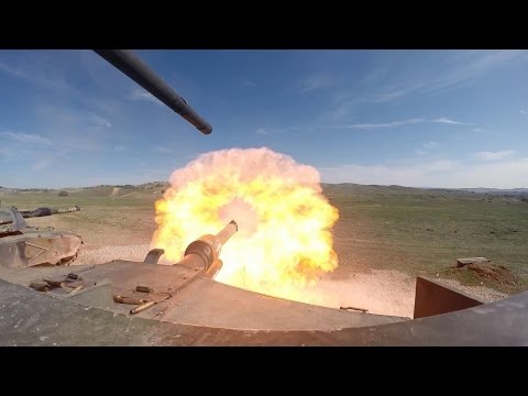 M1 Abrams Battle Tanks Demonstrate Firepower ● Heavy Live Fire Range