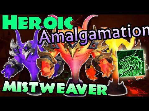 Mistweaver POV - Heroic Amalgamation Chambers, Yu'lon Build - (Dragonflight 10.1)
