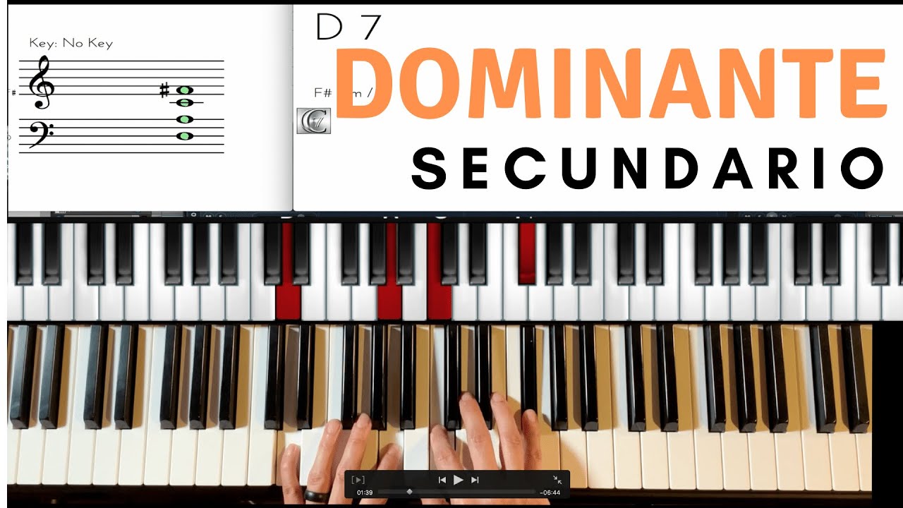 Dominantes Secundarios TUTORIAL piano