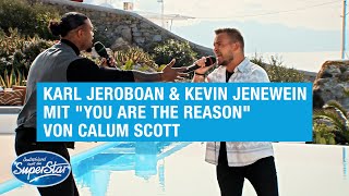Duett 03: Karl Jeroboan &amp; Kevin Jenewein mit &quot;You Are The Reason&quot; von Calum Scott | DSDS 2021