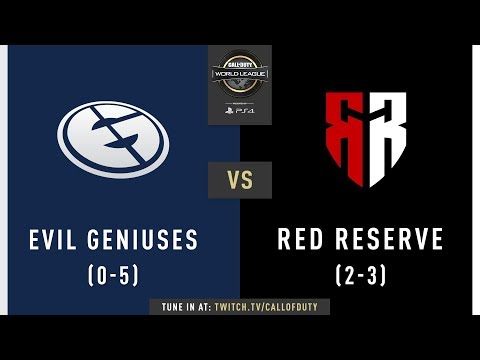 Evil Geniuses vs Red Reserve | CWL Pro League 2019 | Division A | Week 2 | Day 3