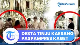 Momen Desta Bercanda Tinju Perut Kaesang, Paspampres Kaget Langsung Bergerak