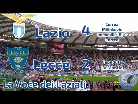 Lazio - Lecce = 4 - 2 - Highlights con immagini dallo Stadio Olimpico