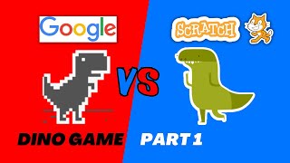 🔥 Google Dino Game #1 | Draw Sprites | Scratch Tutorial #scratch #scratchtutorial