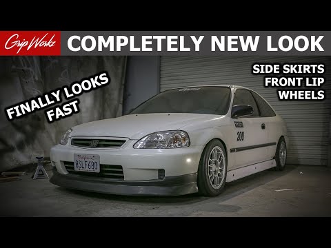 COMPLETELY Changing The Way the Civic Looks - Lip/Skirts/Wheels