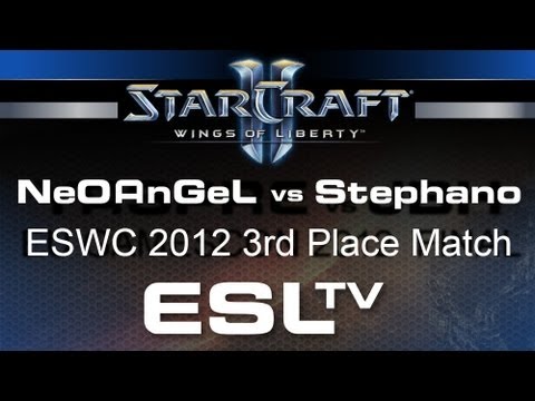 Starcraft 2 - NeOAnGeL vs. Stephano - ESWC 2012 3rd Place Match - StarCraft 2
